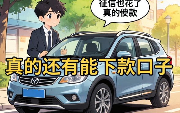 车子还在还贷中，征信也花了，真的还有能下款的口子吗？