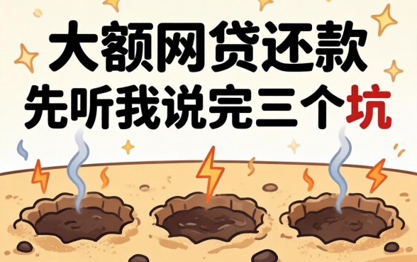 想用大额网贷还款？先听我说完这三个坑
