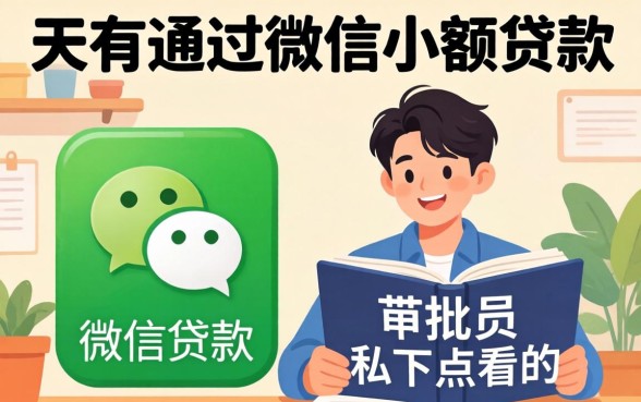 那些最容易通过的微信小额贷款,审批员私下怎么看的?