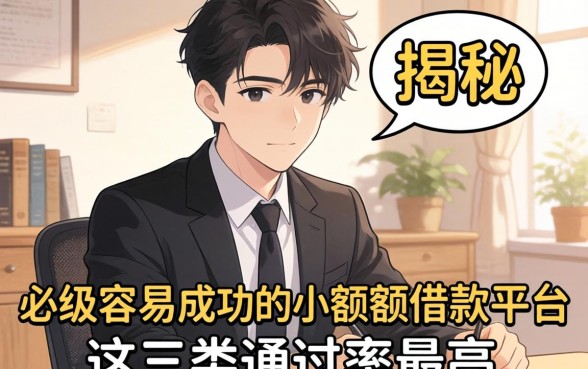 内部人揭秘：比较容易成功的小额度借款平台，这三类通过率最高