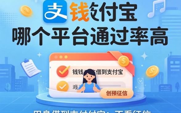 急用钱想把钱借到支付宝，哪个平台通过率高且不看征信？