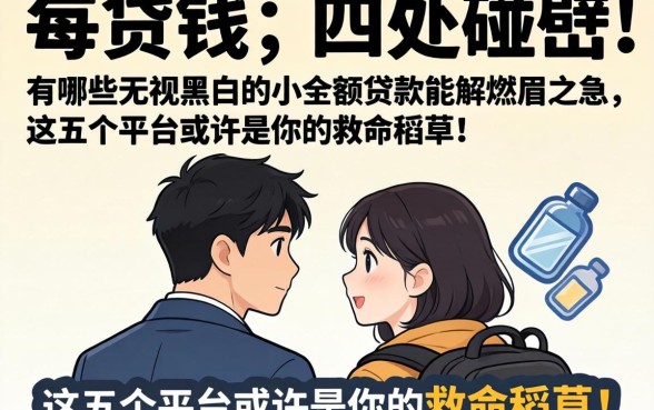 急需用钱却四处碰壁？有哪些无视黑白的小额贷款能解燃眉之急，这五个平台或许是你的救命稻草！