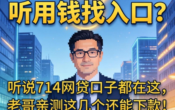 急用钱找入口?听说714网贷口子都在这,老哥亲测这几个还能下款!