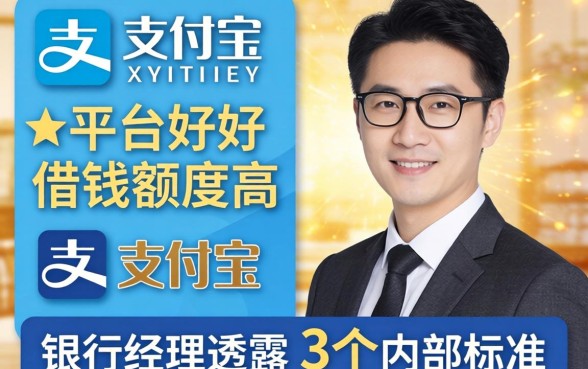 支付宝什么平台好借钱额度高？银行经理透露3个内部标准