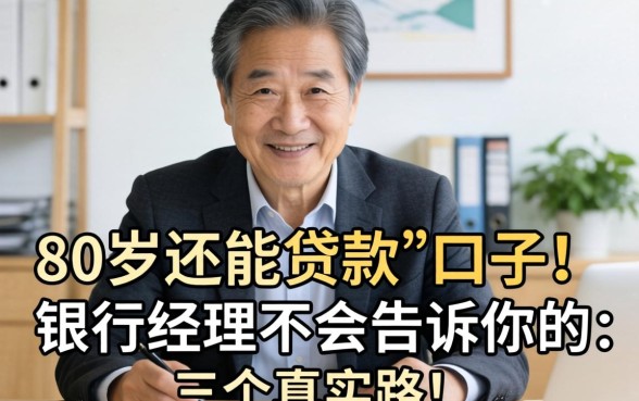 60岁还能贷款的口子：银行经理不会告诉你的三个真实路子
