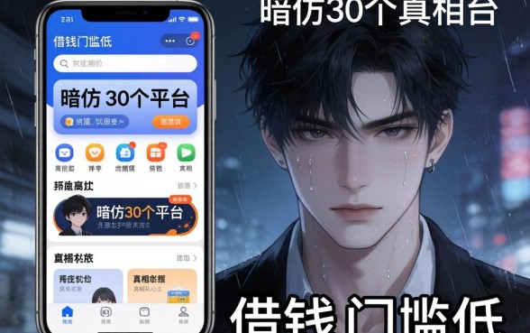 哪个app好借钱门槛低点？我暗访了30个平台，真相扎心了