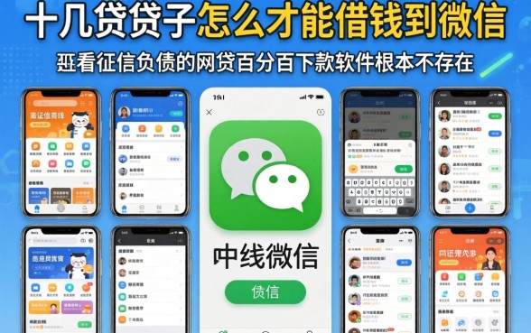 我试了十几个借贷软件怎么才能借钱到微信,发现那些不看征信负债的网贷百分百下款软件根本不存在