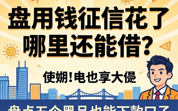 急用钱征信花了哪里还能借？盘点五个黑户也能下款的口子