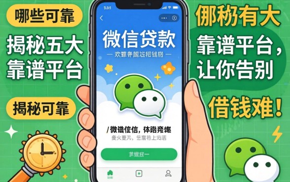 微信贷款的软件有哪些可靠？揭秘五大靠谱平台，让你告别借钱难！
