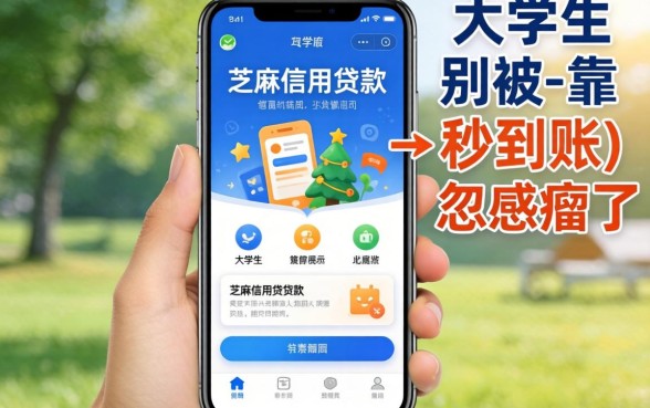 大学生芝麻信用贷款软件靠谱吗？别被-秒到账-忽悠瘸了