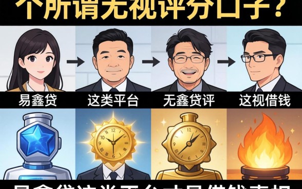 我试了十个所谓无视评分的口子,发现易鑫贷这类平台才是借钱的真相