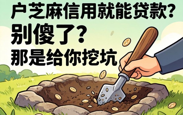 黑户芝麻信用就能贷款的？别傻了，那是给你挖坑