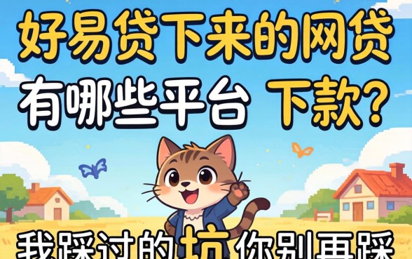 容易贷下来的网贷有哪些平台可以下款?我踩过的坑你别再踩