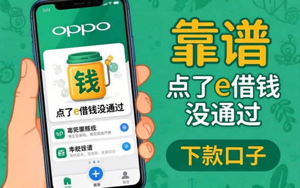 急用钱在OPPO手机里点了e借钱没通过，还有哪些靠谱的下款口子？