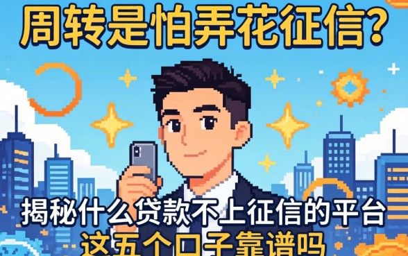 急需周转又怕弄花征信?揭秘什么贷款不上征信的平台,这五个口子靠谱吗?
