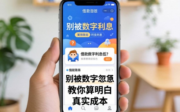 手机借款软件利息低的?别被数字忽悠,教你算明白真实成本