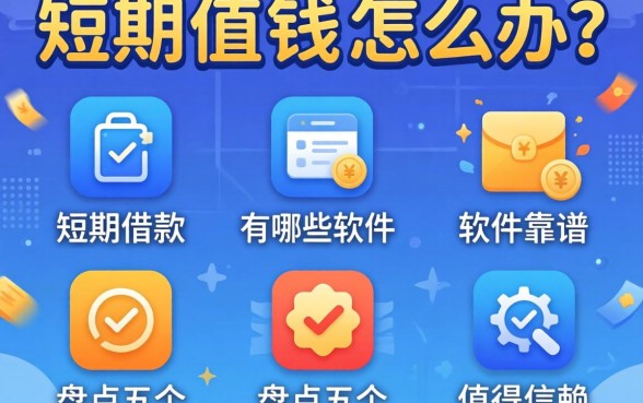 急需用钱怎么办？短期借款有哪些软件靠谱？盘点五个值得信赖的平台