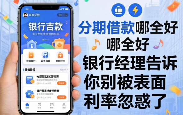 手机分期借款软件哪个好？银行经理告诉你别被表面利率忽悠了