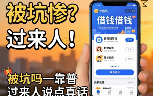 秒借钱借钱app靠谱吗?一个被坑惨的过来人说点真话