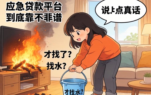 家里着火了才找水桶？应急贷款平台到底靠不靠谱，说点真话