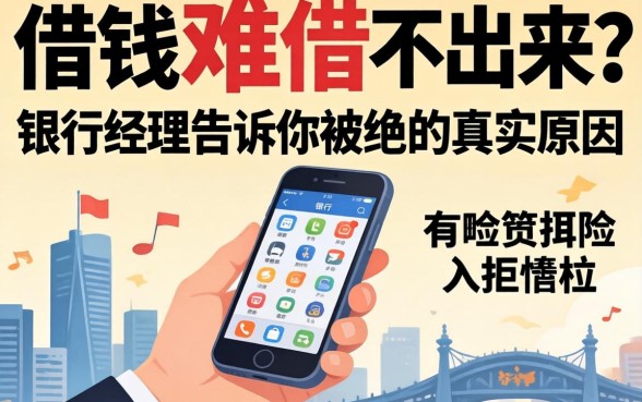 手机借钱难借不出来？银行经理告诉你被拒的真实原因