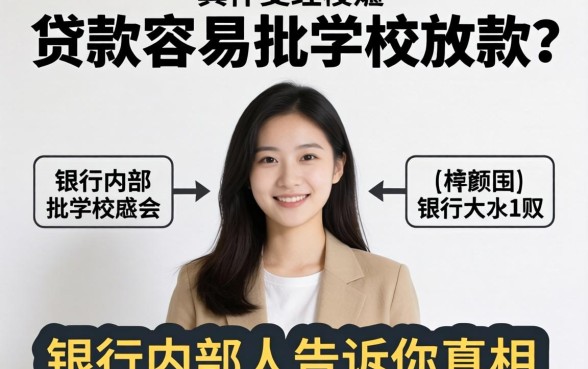 那里贷款容易批学校放款？银行内部人告诉你真相
