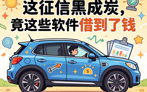 我征信黑成炭,竟在这些软件借到了钱