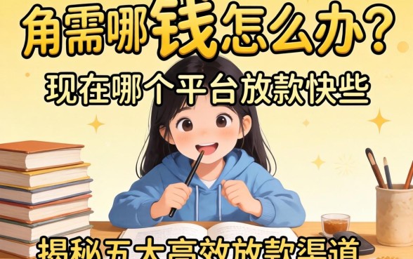 急需用钱怎么办？现在哪个平台放款快些？揭秘五大高效放款渠道