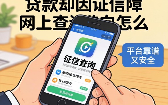 急需贷款却因征信受阻?手机征信查询网上查询怎么操作?哪些平台靠谱又安全?
