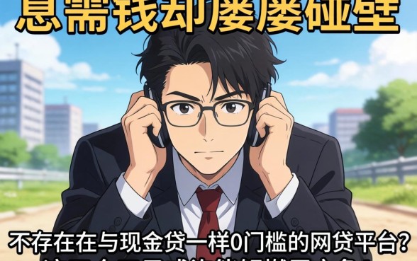 急需用钱却屡屡碰壁？是否存在与现金贷一样0门槛的网贷平台？这五个口子或许能解燃眉之急！