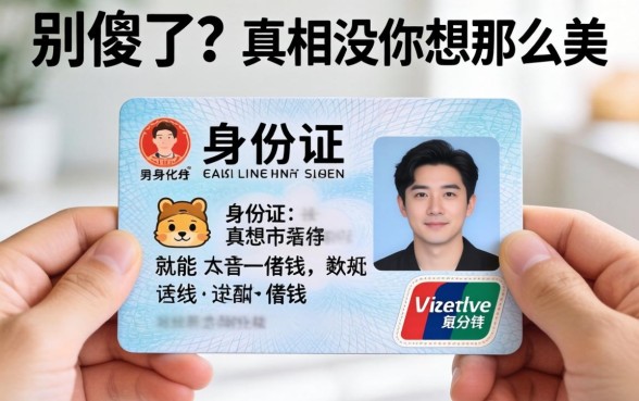 不用拍身份证就能借钱的软件？别傻了，真相没你想那么美