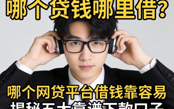急需用钱哪里借？哪个网贷平台借钱最容易？揭秘五大靠谱下款口子
