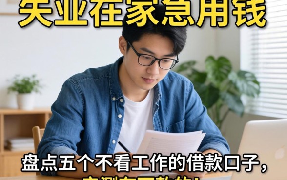 失业在家急用钱？盘点五个不看工作的借款口子，亲测有下款的！
