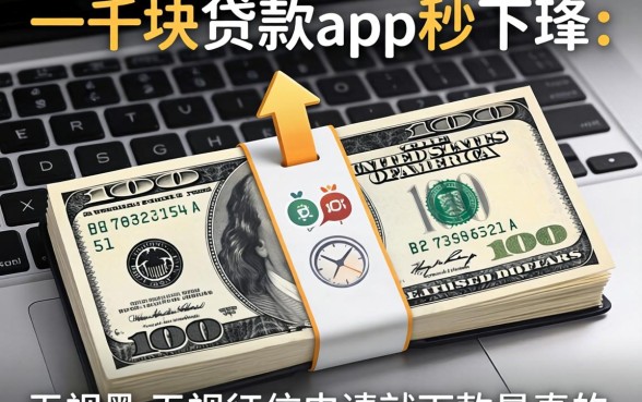 我借一千块的贷款app秒下的,无视黑白无视征信申请就下款是真的吗