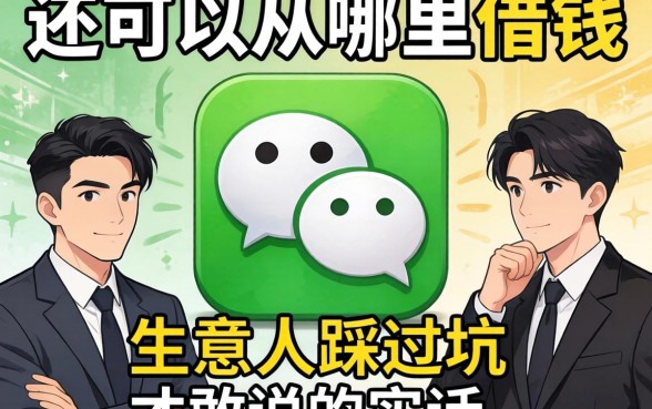 微信还可以从哪里借钱？生意人踩过坑才敢说的实话
