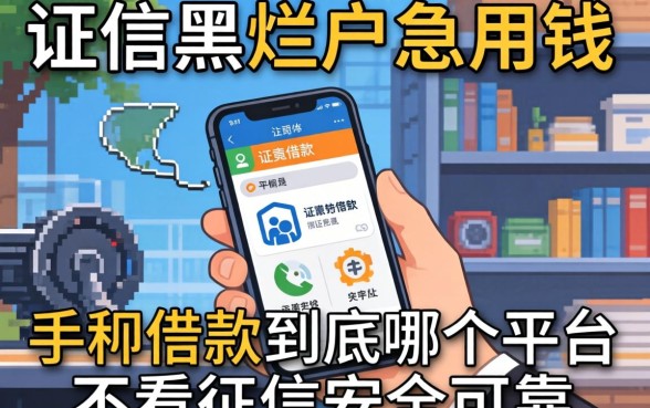 征信黑户烂户急用钱，手机借款到底哪个平台不看征信安全可靠？