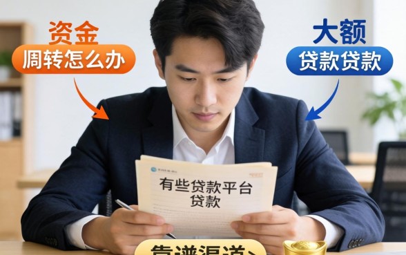 急需资金周转怎么办？有哪些大额的贷款平台可以贷款？深度解析五大靠谱渠道
