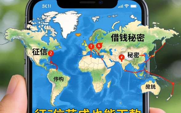 我手机里藏着的借钱秘密,征信花成地图也能下款