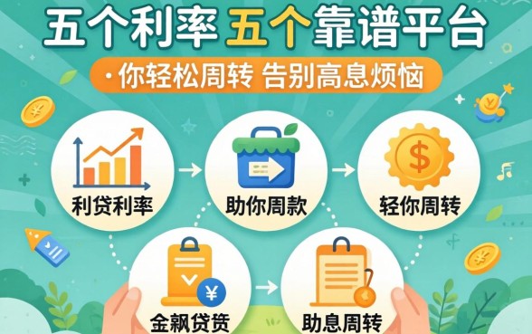 有什么利率小的贷款?五个靠谱平台助你轻松周转,告别高息烦恼
