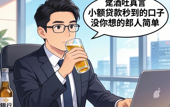 银行经理酒后吐真言：小额贷款秒到的口子没你想的那么简单