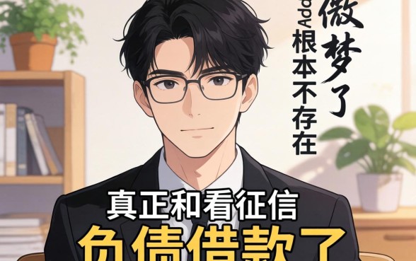 别做梦了，真正不看征信和负债借款的app根本不存在