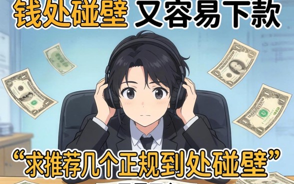 急需用钱到处碰壁？求推荐几个正规又容易下款的平台！