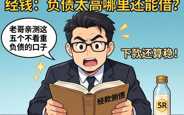 急需用钱但负债太高哪里还能借?老哥亲测这五个不看重负债的口子,下款还算稳!