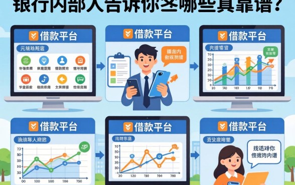 求几个好点的借款平台？银行内部人告诉你哪些真靠谱