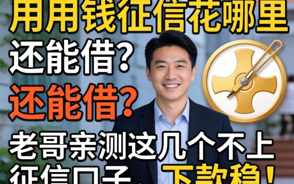 急用钱征信花哪里还能借？老哥亲测这几个不上征信的口子，下款稳！