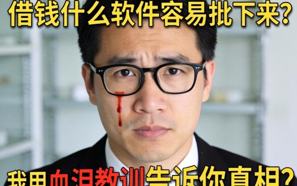 网上借钱什么软件容易批下来？我用血泪教训告诉你真相