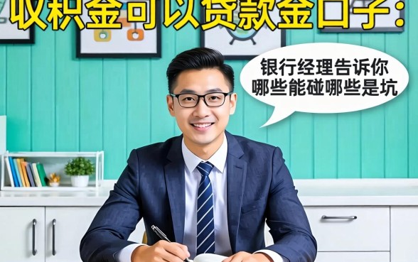 公积金可以贷款的口子：银行经理告诉你哪些能碰哪些是坑
