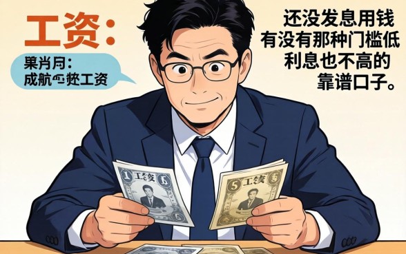 工资还没发急用钱,有没有那种门槛低利息也不高的靠谱口子推荐?