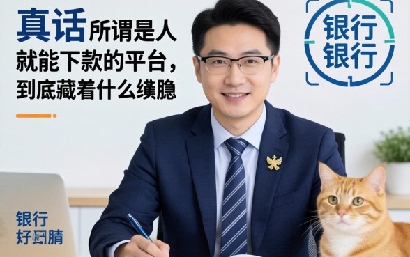 银行经理说真话：所谓是人就能下款的平台，到底藏着什么猫腻