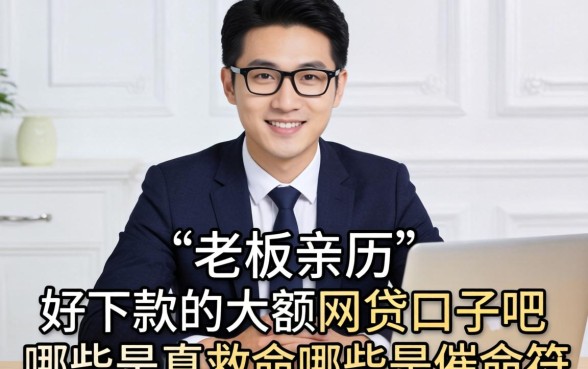 小老板亲历：好下款的大额网贷口子吧，哪些是真救命哪些是催命符